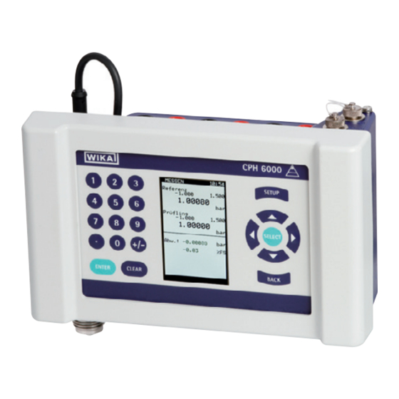 WIKA CPH6000 Manual De Instrucciones