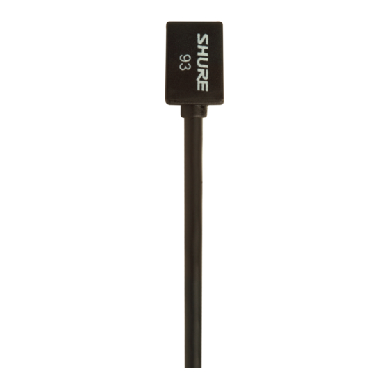 Shure WL93 Guía De Usuario