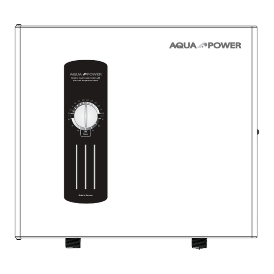 Aqua Power DHE 12 Instrucciones Para La Instalación