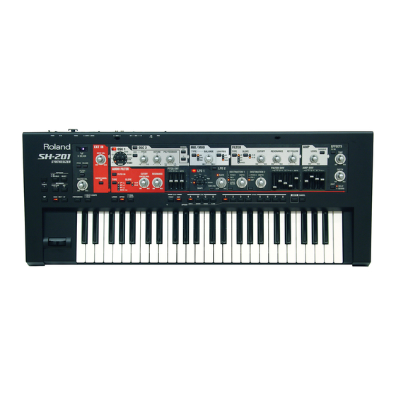 Roland SH-201 Manual De Usuario