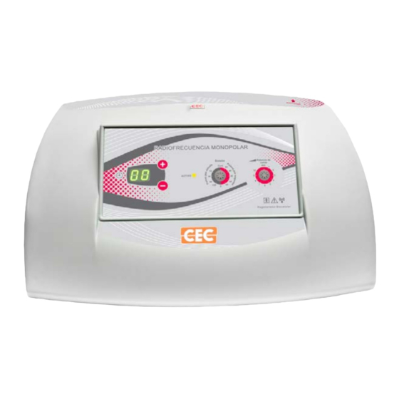 cec REGENERADOR BIOCELULAR Manual De Equipo