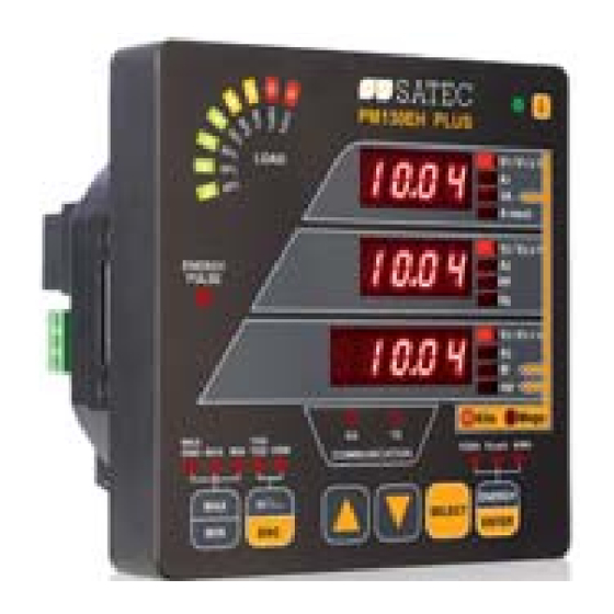 Satec PM130 Guía Rápida De Configuración