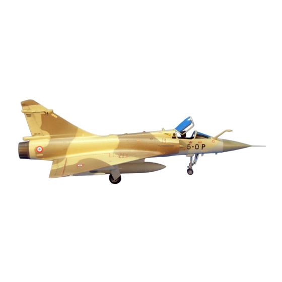 Italeri Mirage 2000C Instrucciones De Montaje