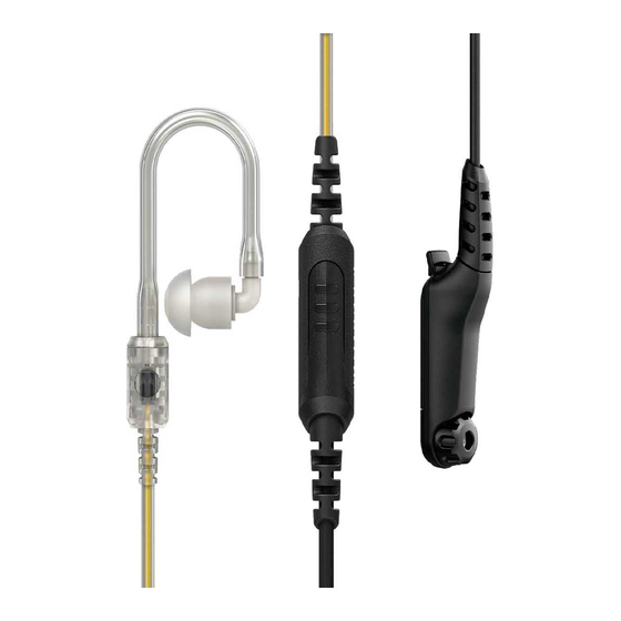 Motorola 1-Wire xL Clear Tube Earpiece Manual Del Usuario
