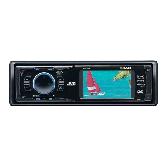 JVC KD-AVX11 Manual De Instalación/Conexion