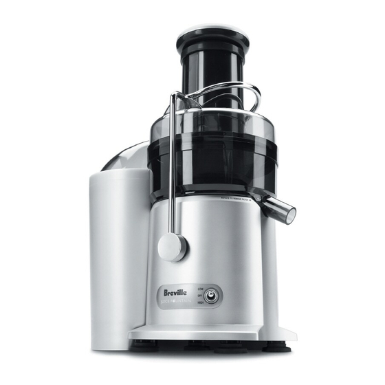 Breville Juice Fountain Plus JE95XL Manual De Instrucciones