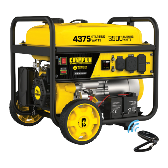 Champion Global Power Equipment 200964 Guia De Inicio Rapido