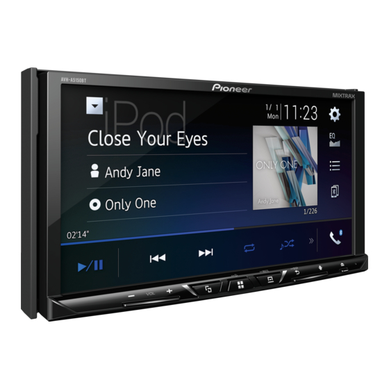 Pioneer AVH-A5150BT Manual De Instrucciones