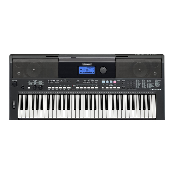 Yamaha PSR-E443 Manuales