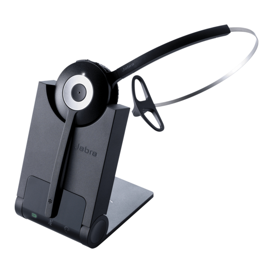 Jabra Pro 920 Mono Guia De Inicio Rapido