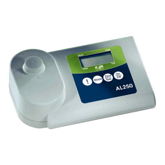 Aqualytic AL250 Manual De Instrucciones