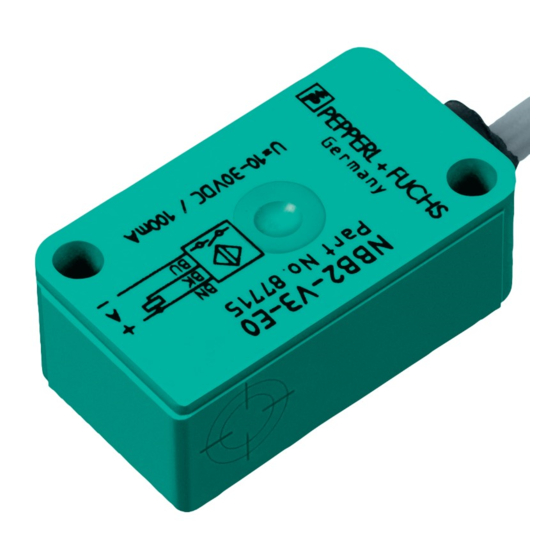 Pepperl+Fuchs NBB2-V3-E2-3G-3D Manual De Instrucciones