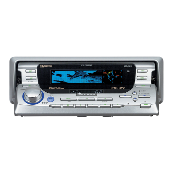 Pioneer DEH-P8400MP Manual De Operación