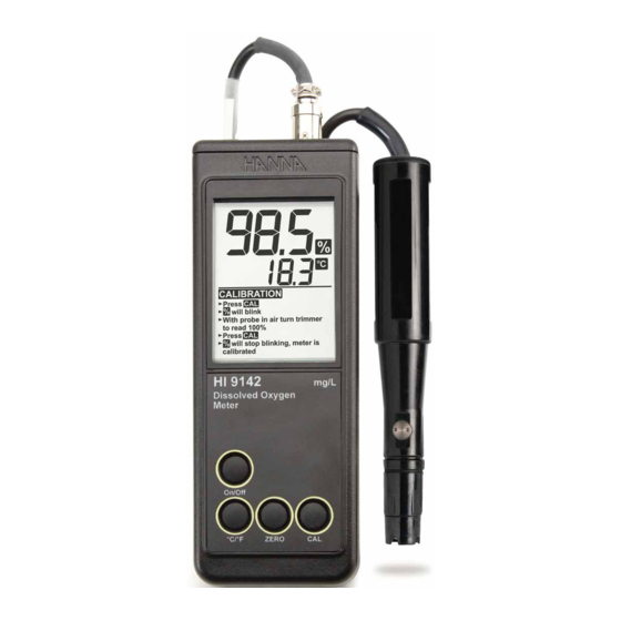 Hanna Instruments HI 9142 Manual De Instrucciones