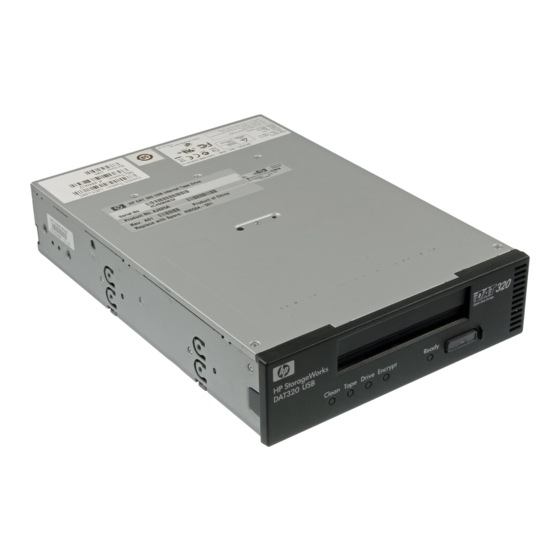 HP StorageWorks DAT 320 Guia Del Usuario