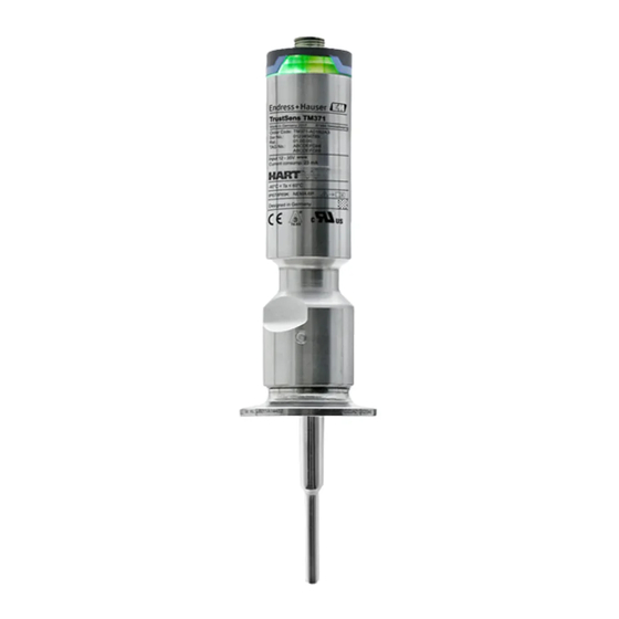 Endress+Hauser iTHERM TrustSens TM371 Manual De Instrucciones
