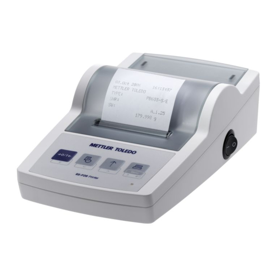 Mettler Toledo RS-P26 Manuales