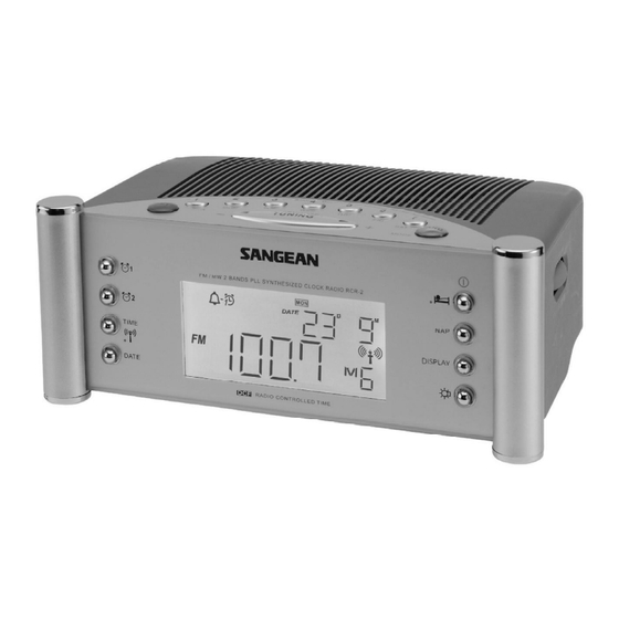 Sangean RCR-2 Instrucciones De Manejo