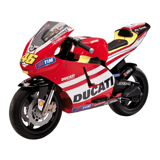 Peg-Perego DUCATI GP Valentino Rossi Manual De Empleo Y Manutención