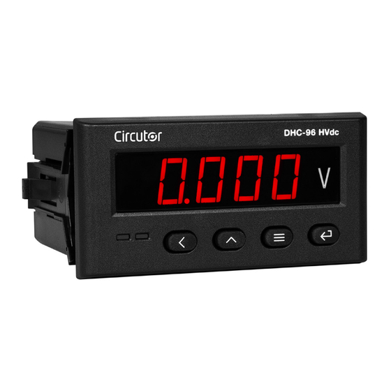 Circutor DHC-96 mVdc Manual De Instrucciones