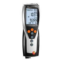 Testo 435 Manual De Instrucciones