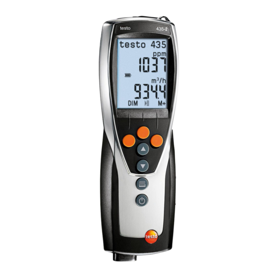 testo 435 Manual De Instrucciones