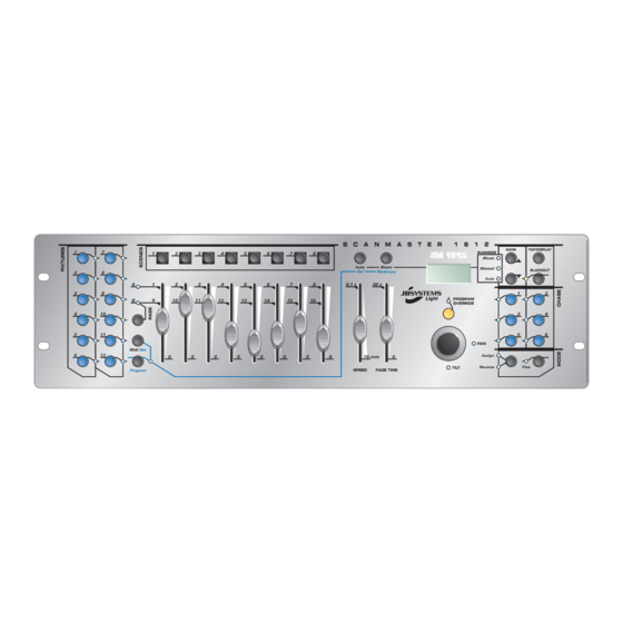 JBSYSTEMS Light SCANMASTER 1612 Manual De Instrucciones