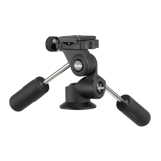 Rollei Rock Solid 3-Way Head M Instrucciones De Uso