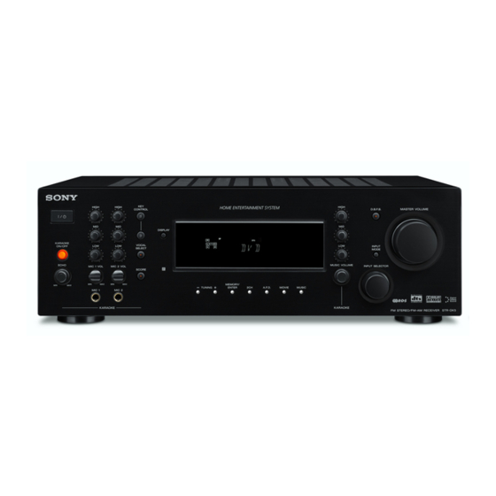 Sony STR-DK5 Manual De Instrucciones