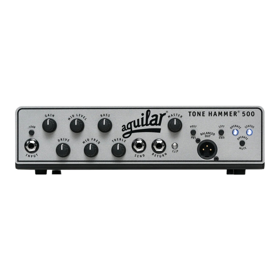 Aguilar Tone Hammer 500 Manual Del Usuario