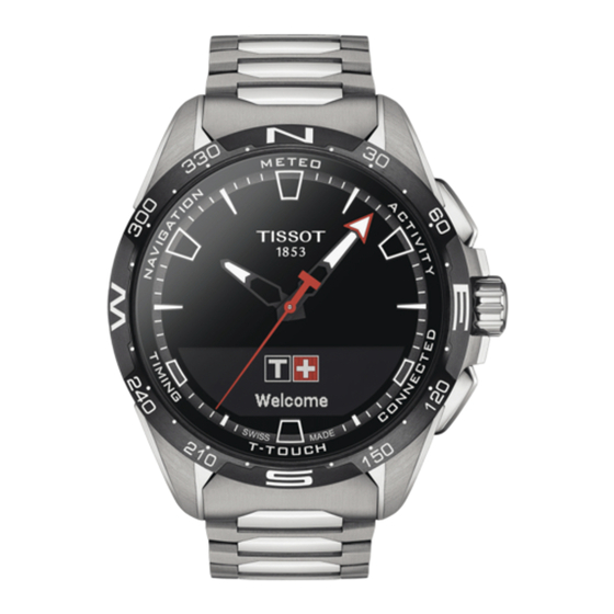 Tissot T-Touch Connect Solar Manual De Usuario