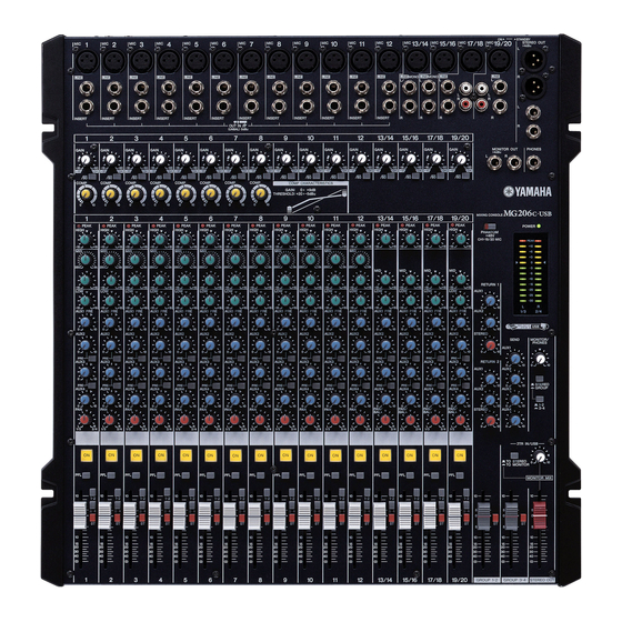 Yamaha MG206C-USB Manual De Instrucciones