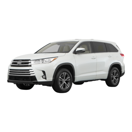 Toyota Highlander 2019 Manuales