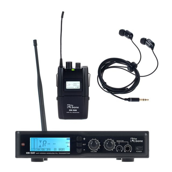 thomann The t.bone IEM 150 Manual De Instrucciones