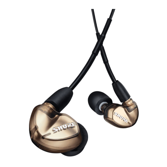 Shure SE535 Manual De Instrucciones