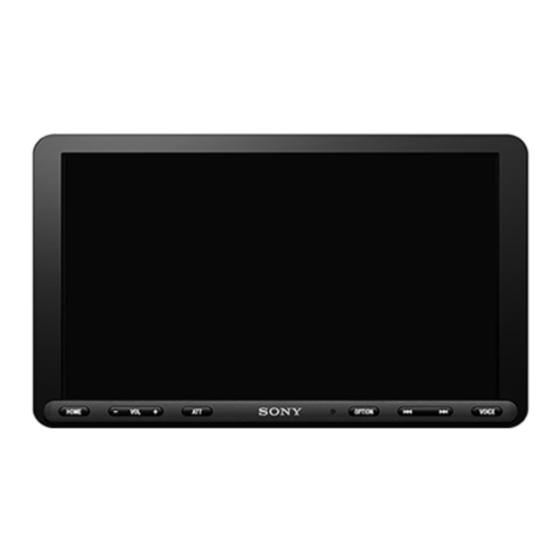 Sony XAV-AX8000 Guia De Ayuda
