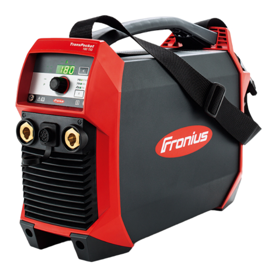 Fronius TransPocket 150 TIG Manual De Instrucciones