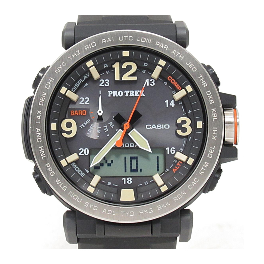 Manual del reloj CASIO PRO TREK PRG-600