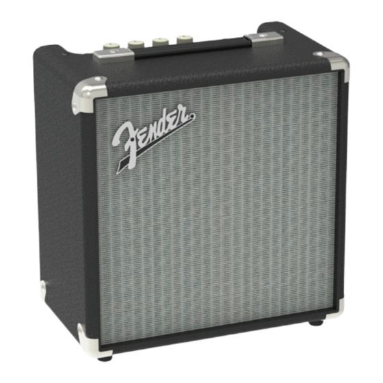 Fender Rumble 15 Manual De Instrucciones