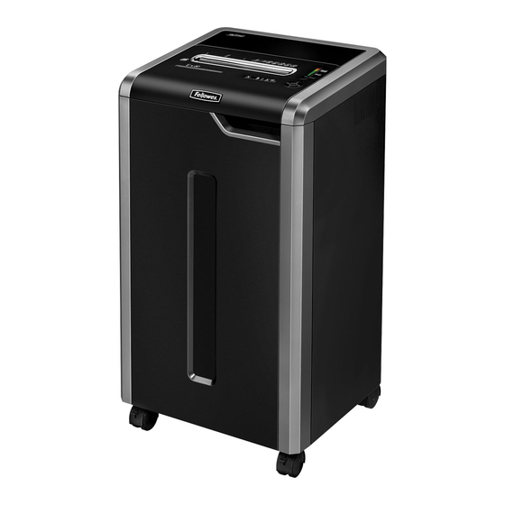 Fellowes POWERSHRED 325Ci Manual De Instrucciones