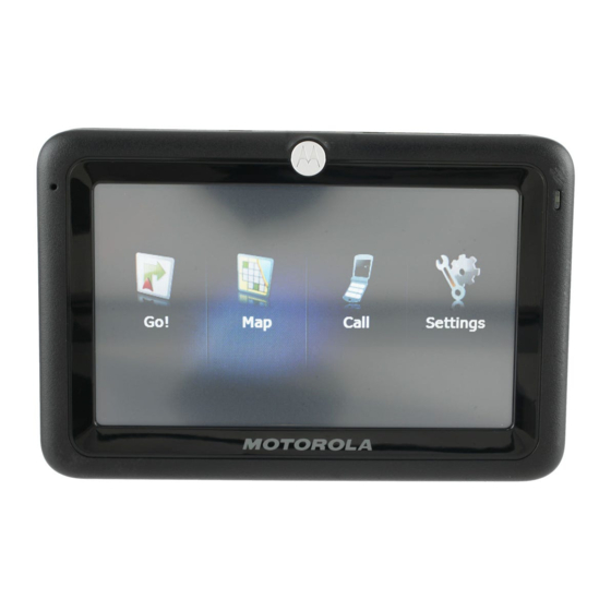 Motorola MOTONAV TN30 Manuales