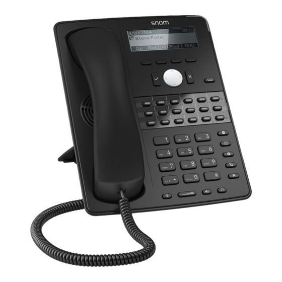 Snom D725 Guia De Inicio Rapido