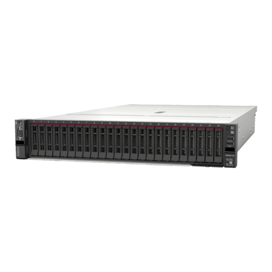 Lenovo ThinkSystem SR650 V2 Inicio Rápido