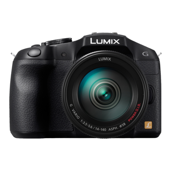 Panasonic Lumix DMC-G6 Instrucciones De Funcionamiento