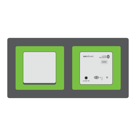 EisSound In-Wall Bluetooth Audio Receiver Manual De Uso