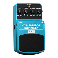 Behringer COMPRESSOR/SUSTAINER CS400 Guia De Inicio Rapido