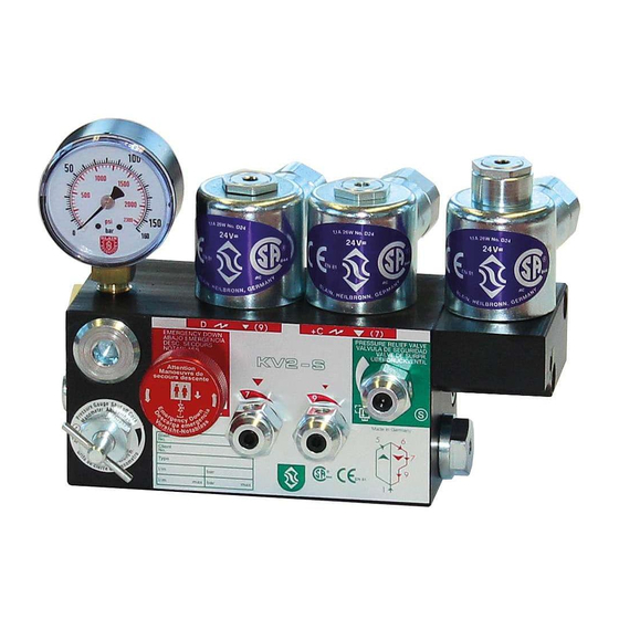 Blain Hydraulics KV1P Guia De Inicio Rapido