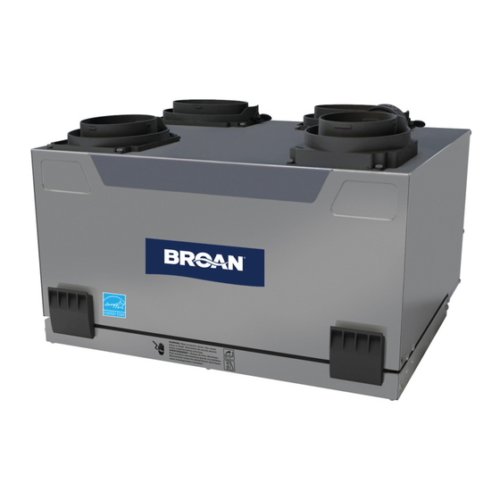 Broan ERV120T Manual De Usuario