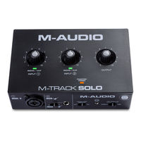 M-Audio M-Track Solo Guia Del Usuario