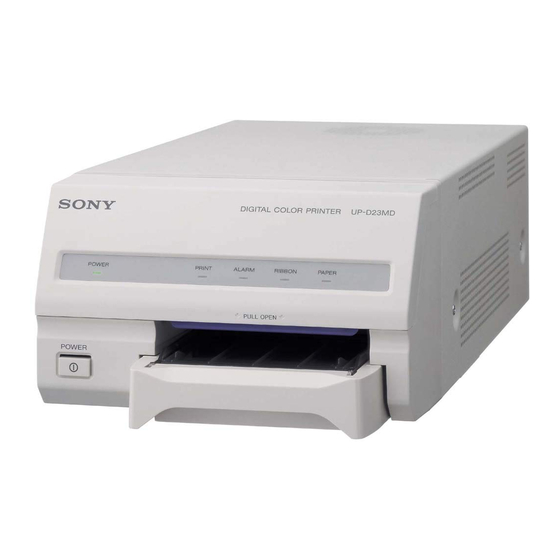 Sony UP-D23MD Manual Del Usuario